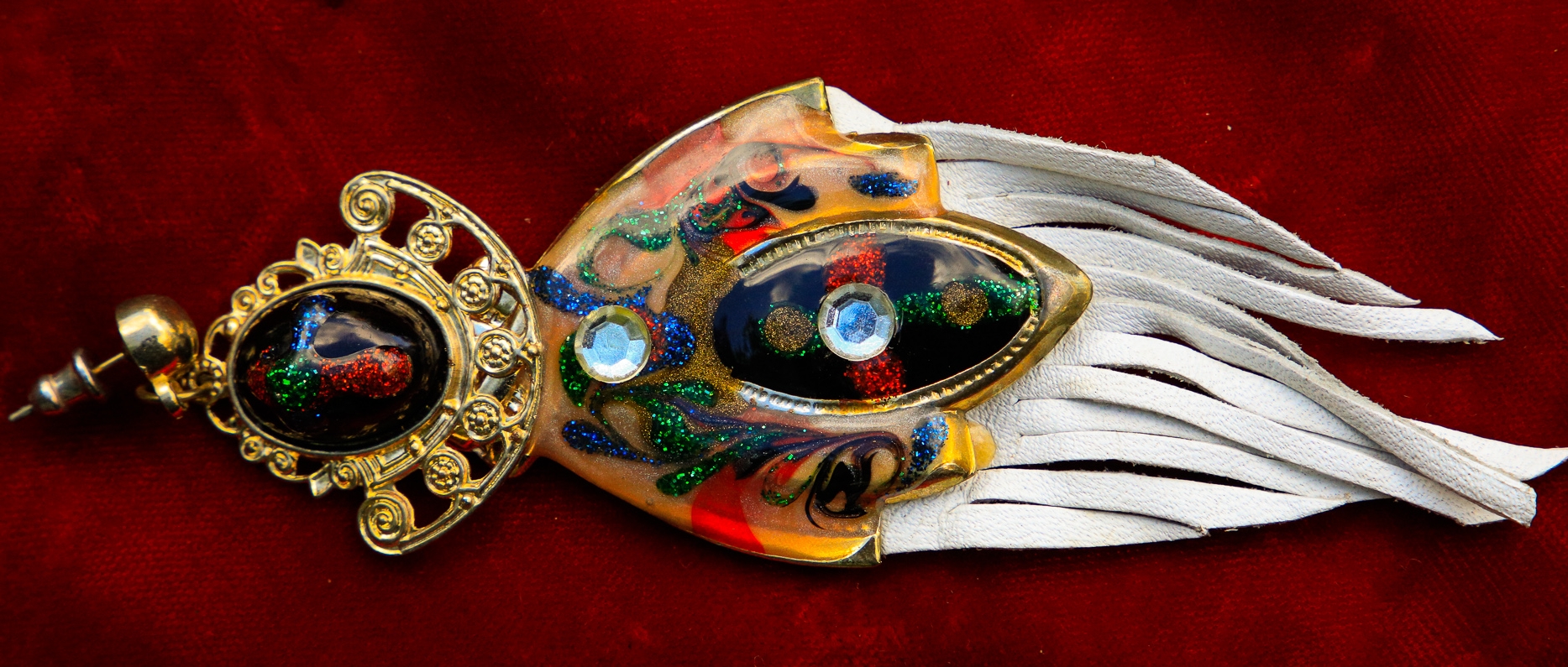Cosmic Flame Ear Ring – Lady Michele Worn by Master Kumara. Donation $1,500.00